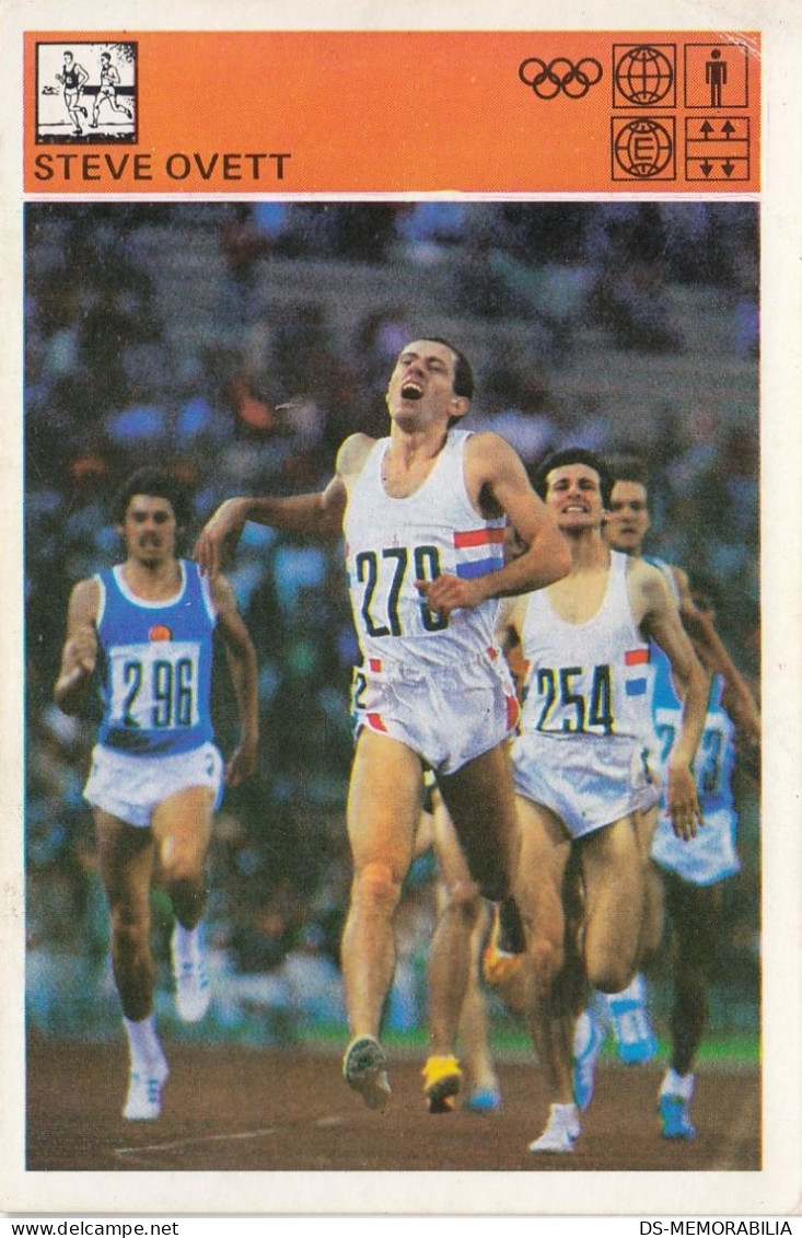 Running Steve Ovett Brighton England UK Trading Card Svijet Sporta ADIDAS Advertising - Athletics