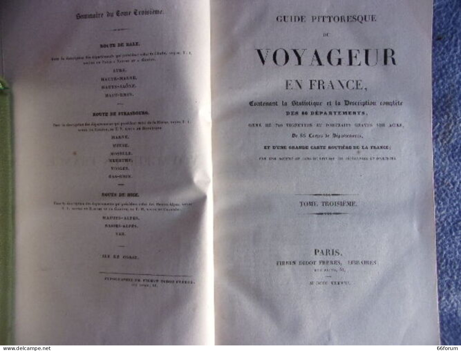 Guide Pittoresque Du Voyageur En France Tome 3 - Autres & Non Classés