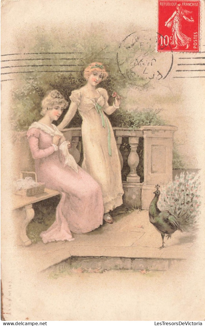 ILLUSTRATEURS - NON SIGNES - Femmes - Broderie - Chaise - Pan - Carte Postale Ancienne - Ohne Zuordnung