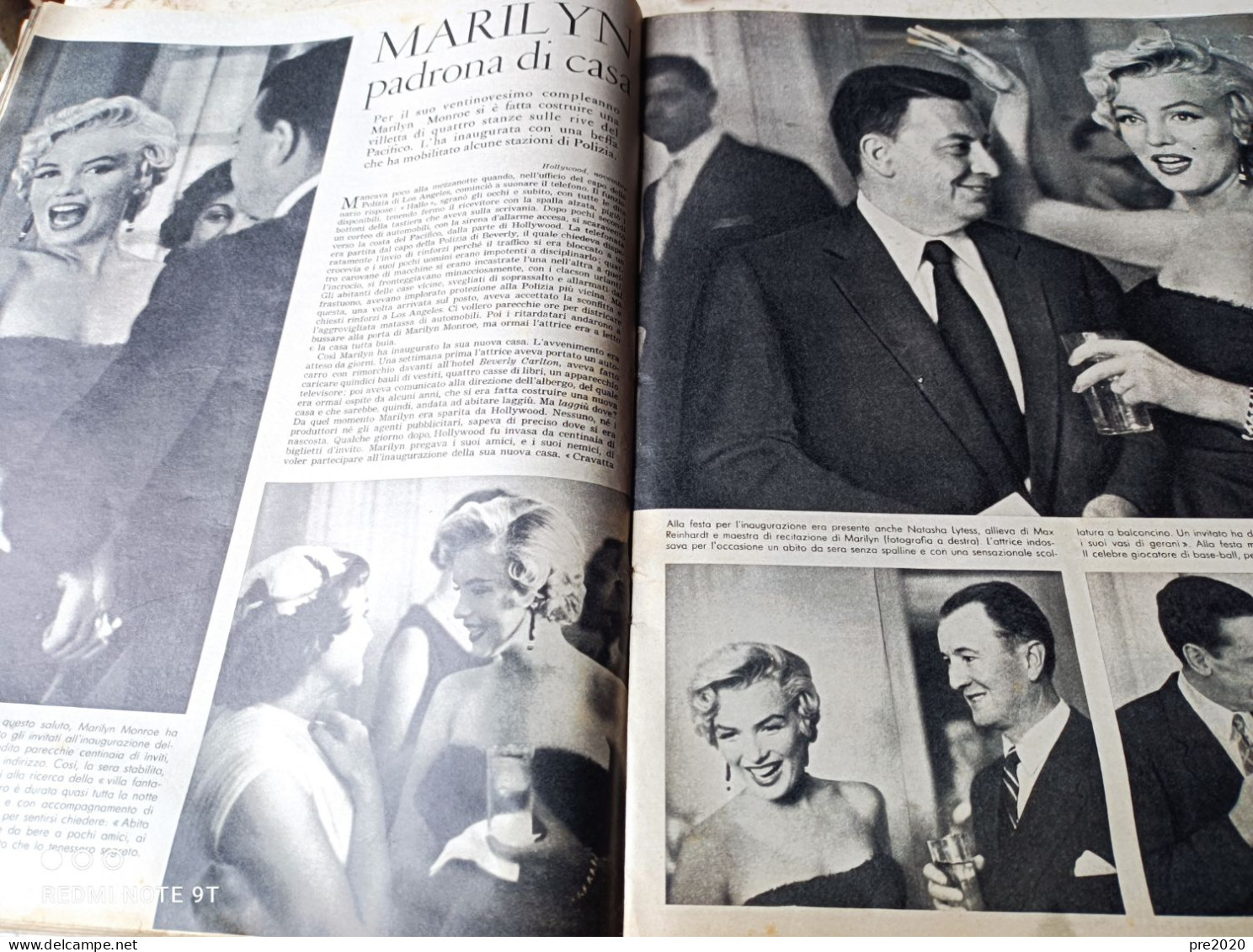 EPOCA 1955 RAGUSA JULIETTE GRECO MARILYN MONROE MARLON BRANDO ADOLFO CONSOLINI COSTERMANO - Other & Unclassified