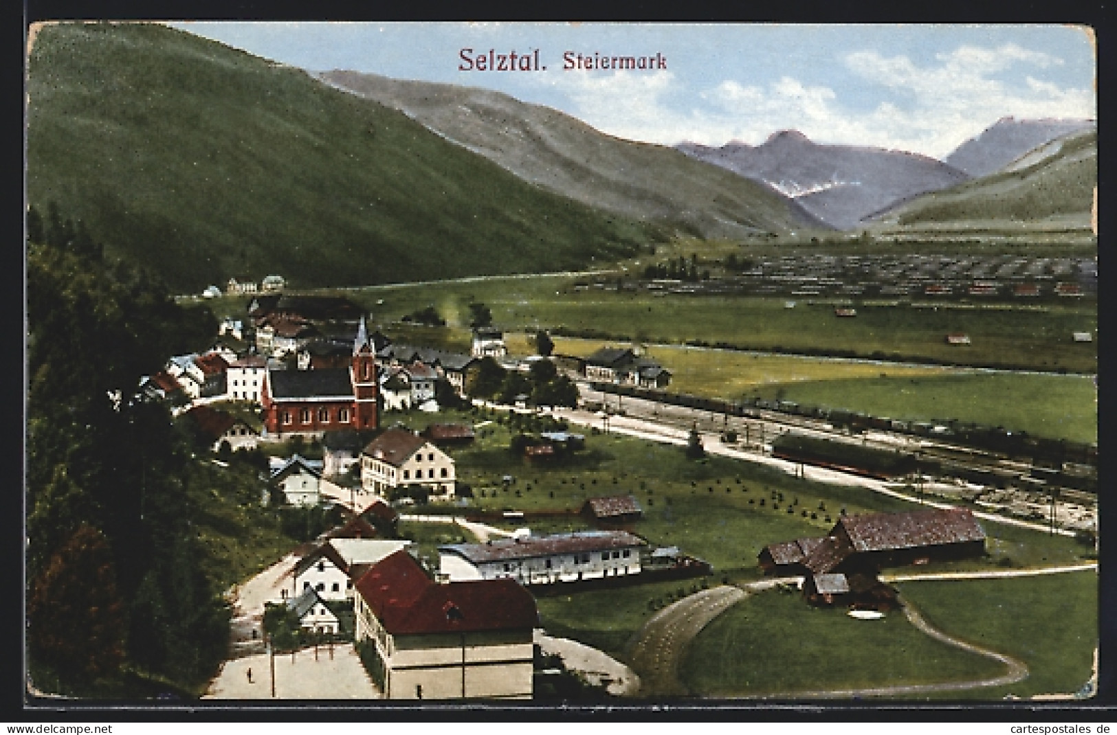 AK Selztal, Panorama Mit Bahnstrecke  - Sonstige & Ohne Zuordnung
