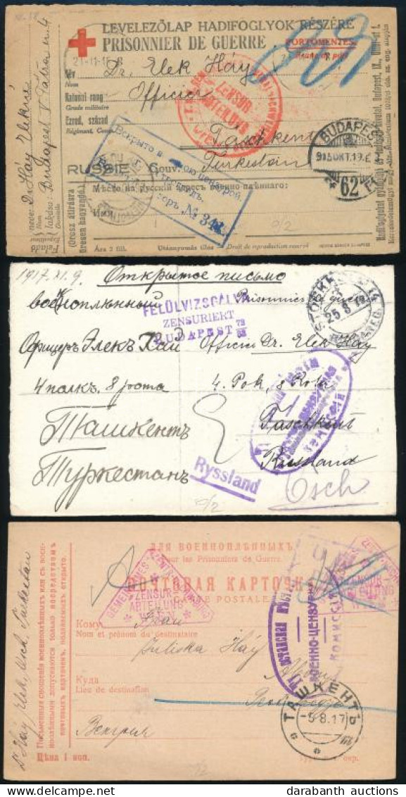 1915-1917 3 Db Hadifogoly Levelezőlap - Other & Unclassified