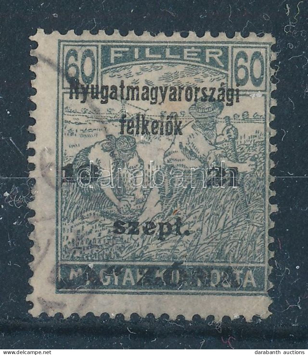 O Nyugat-Magyarország II. 1921 Arató 60f, Bodor Vizsgálójellel - Other & Unclassified