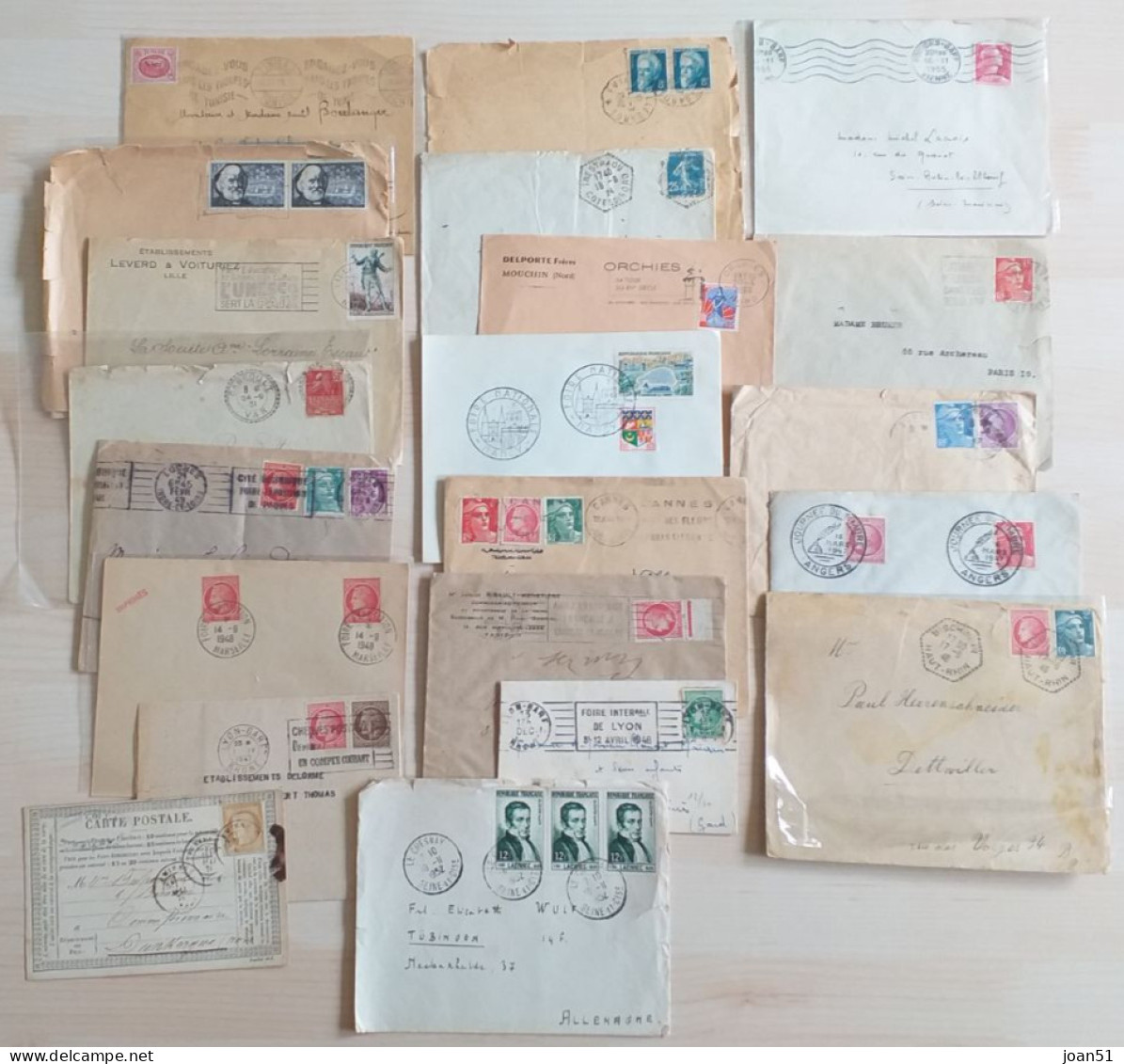 (15) LOT D'OBLITERATIONS DIVERSES - Mechanical Postmarks (Other)