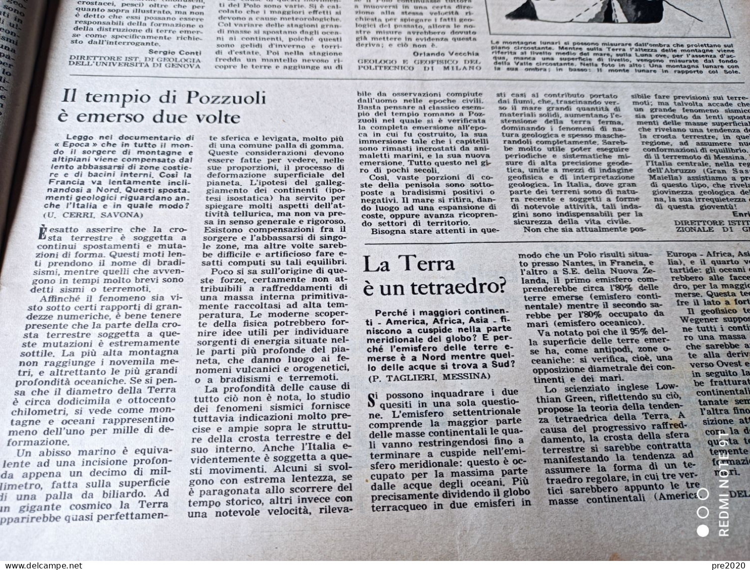 EPOCA 1955 POZZUOLI SOFIA LOREN GINA LOLLOBRIGIDA IL JAZZ LOUIS ARMSTRONG MARIO DEL MONACO TENORE - Autres & Non Classés