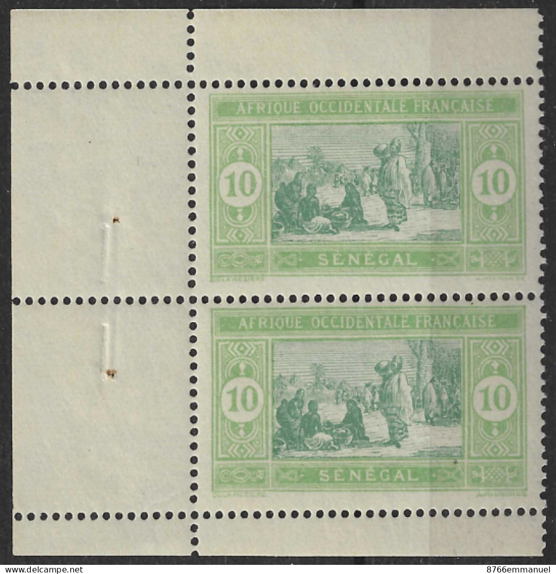 SENEGAL N°73 N** En Paire De Carnet LUXE - Unused Stamps