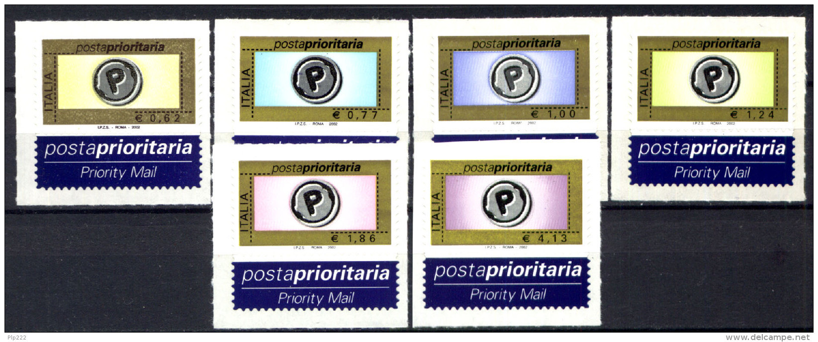 Italia Repubblica 2002 Prioritari MNH/** - 2001-10:  Nuovi