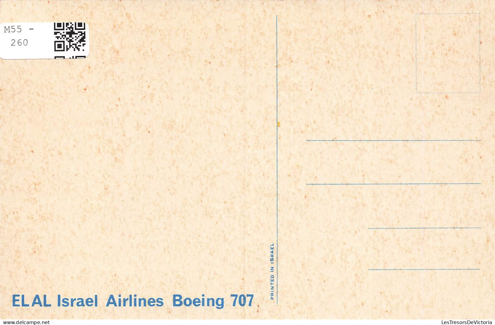 TRANSPORTS - El Al - Israel Airlines Boeing 707 - Colorisé - Carte Postale - Other & Unclassified