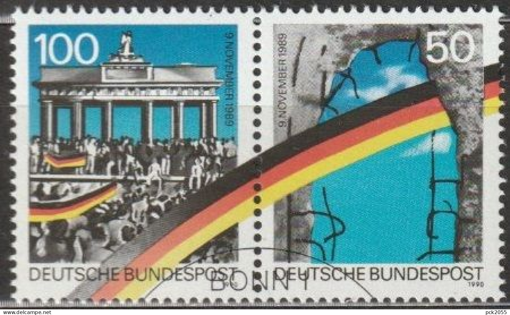 Bund 1990 MiNr.1481 -1482II O Gestempelt Öffnung Der Innerdeutschen Grenzen Und Der Berliner Mauer( A2646) - Used Stamps