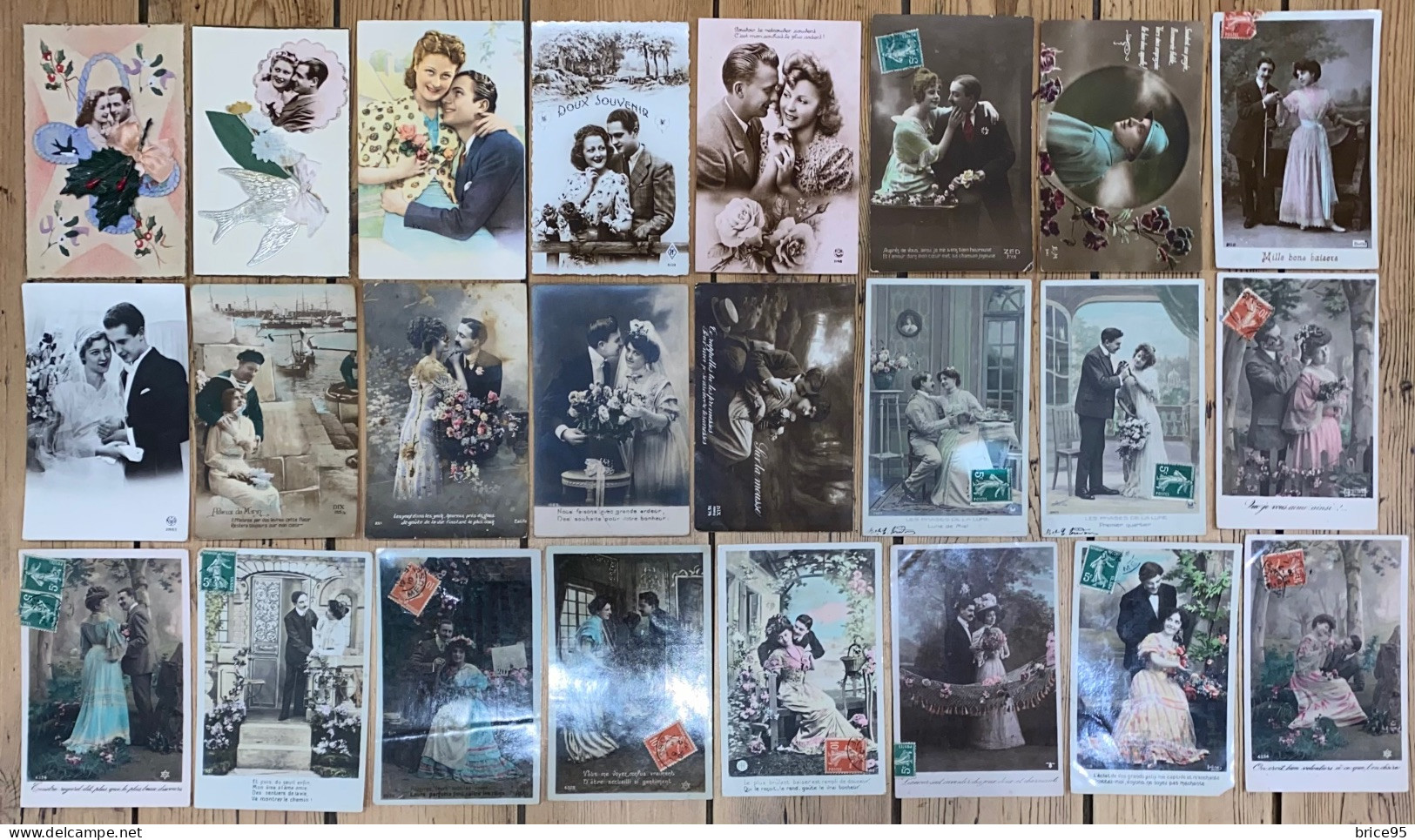 France - Carte Postale - Lot De 24 Cartes Postales - Couple - Amour - Amoureux - Mariage - Femme - Women