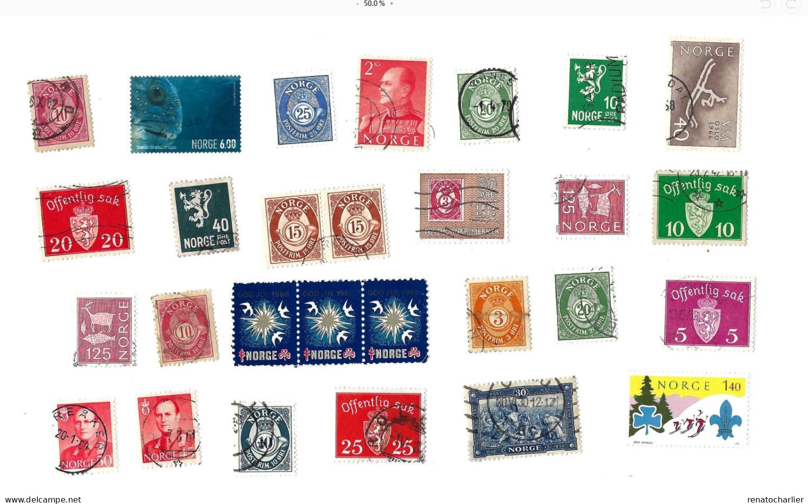 Collection De 75 Timbres  Oblitérés. - Collezioni