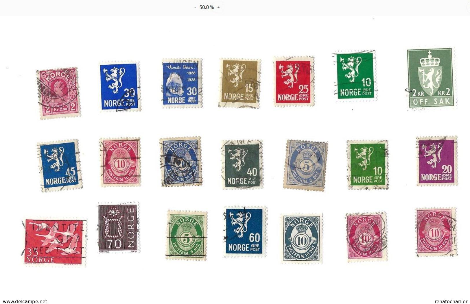 Collection De 75 Timbres  Oblitérés. - Verzamelingen