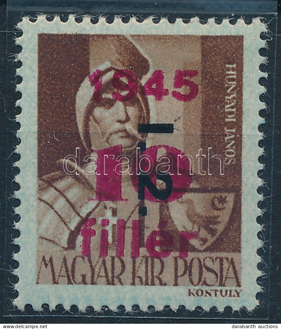 ** 1946 Betűs Tl.2./10f/4f Bélyeg "T Nélkül" Lemezhibával (15.000) - Other & Unclassified