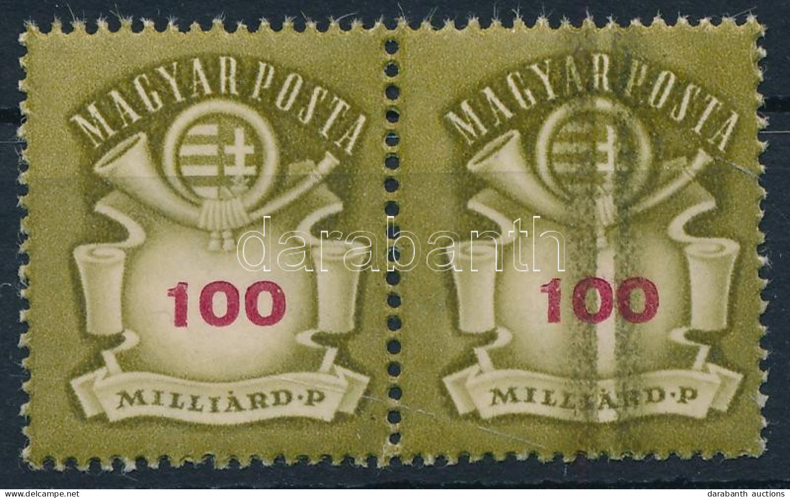 ** 1946 Milliárdos 100 Milliárd P Pár Vastag Rákel Csíkkal - Other & Unclassified