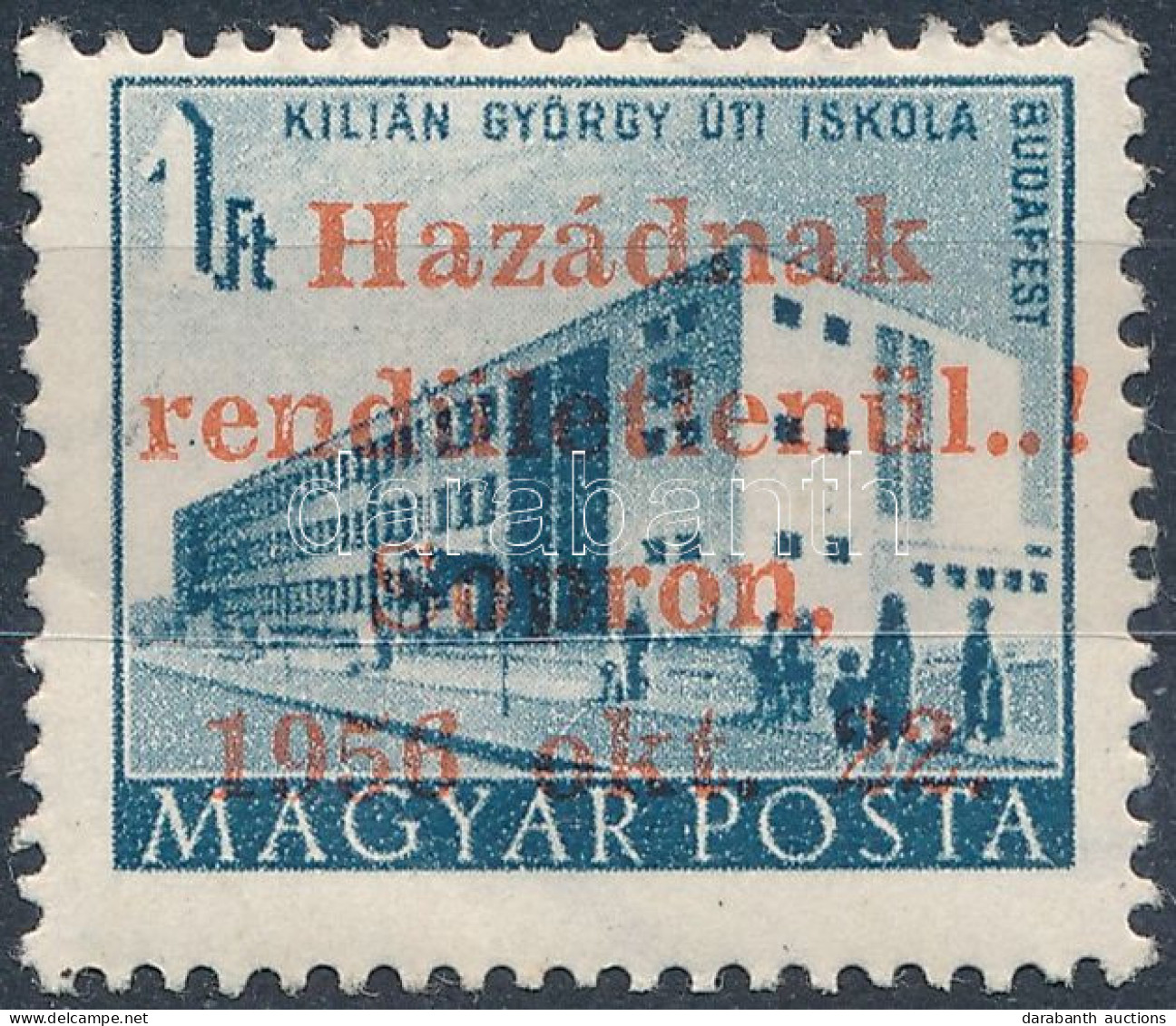 * 1956 Sopron 1Ft XII A Vízjellel, MF Vizsgálójellel - Autres & Non Classés