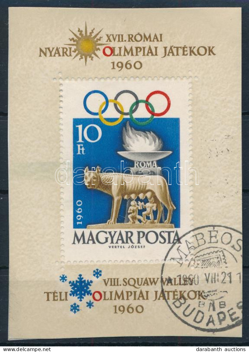 O 1960 Olimpia (I.) - Róma Téli Olimpia (I.) Blokk (6.000) - Autres & Non Classés