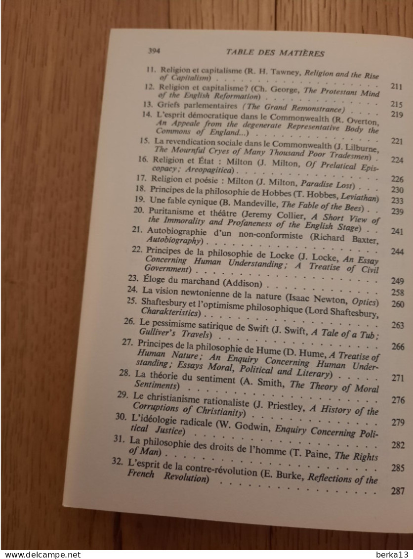 Histoire Des Idées En Grande-Bretagne VITOUX 1970 - Geschichte