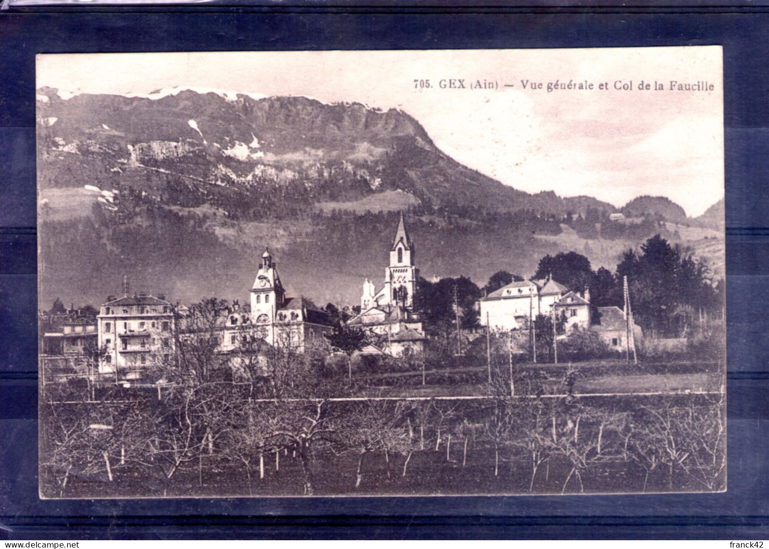 01. Gex. Vue Générale Et Col De La Faucille - Gex