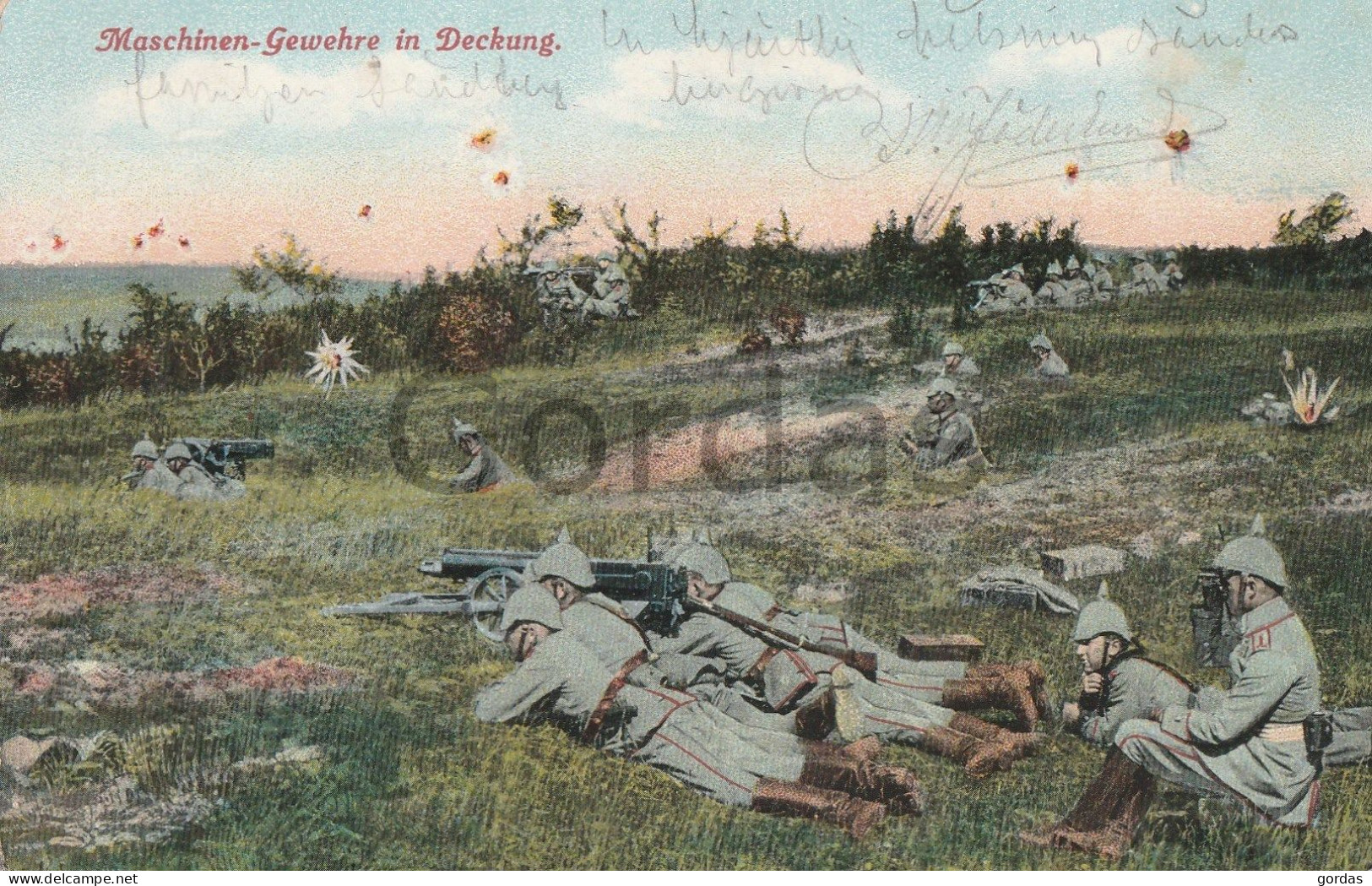 Germany - Maschinen Gewehre In Deckung - Military - Manoeuvres