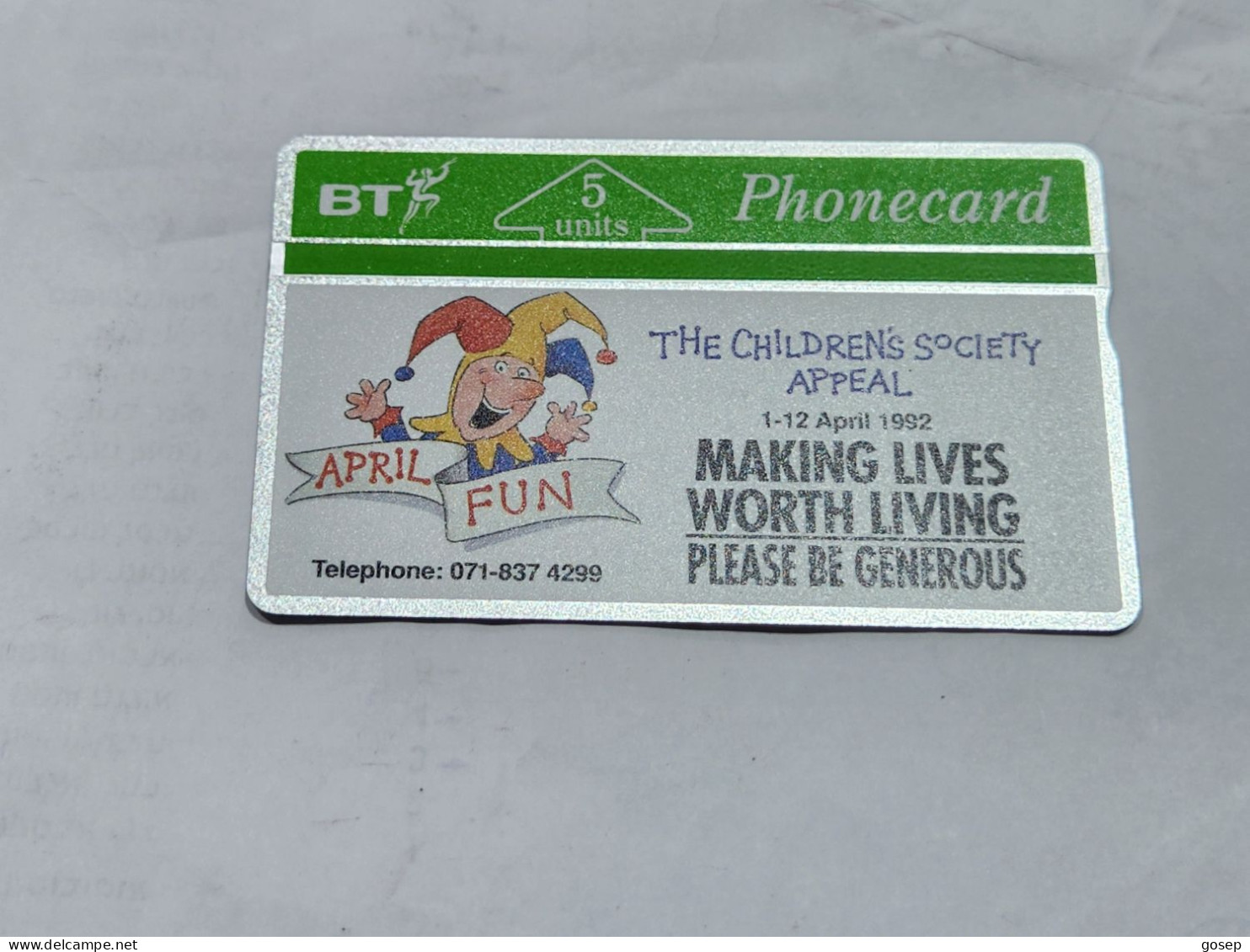 United Kingdom-(BTG-039)-The Childrens Society Appeal-(53)(5units)(243C02266)(tirage-500)(price Cataloge-10.00£mint) - BT Allgemeine