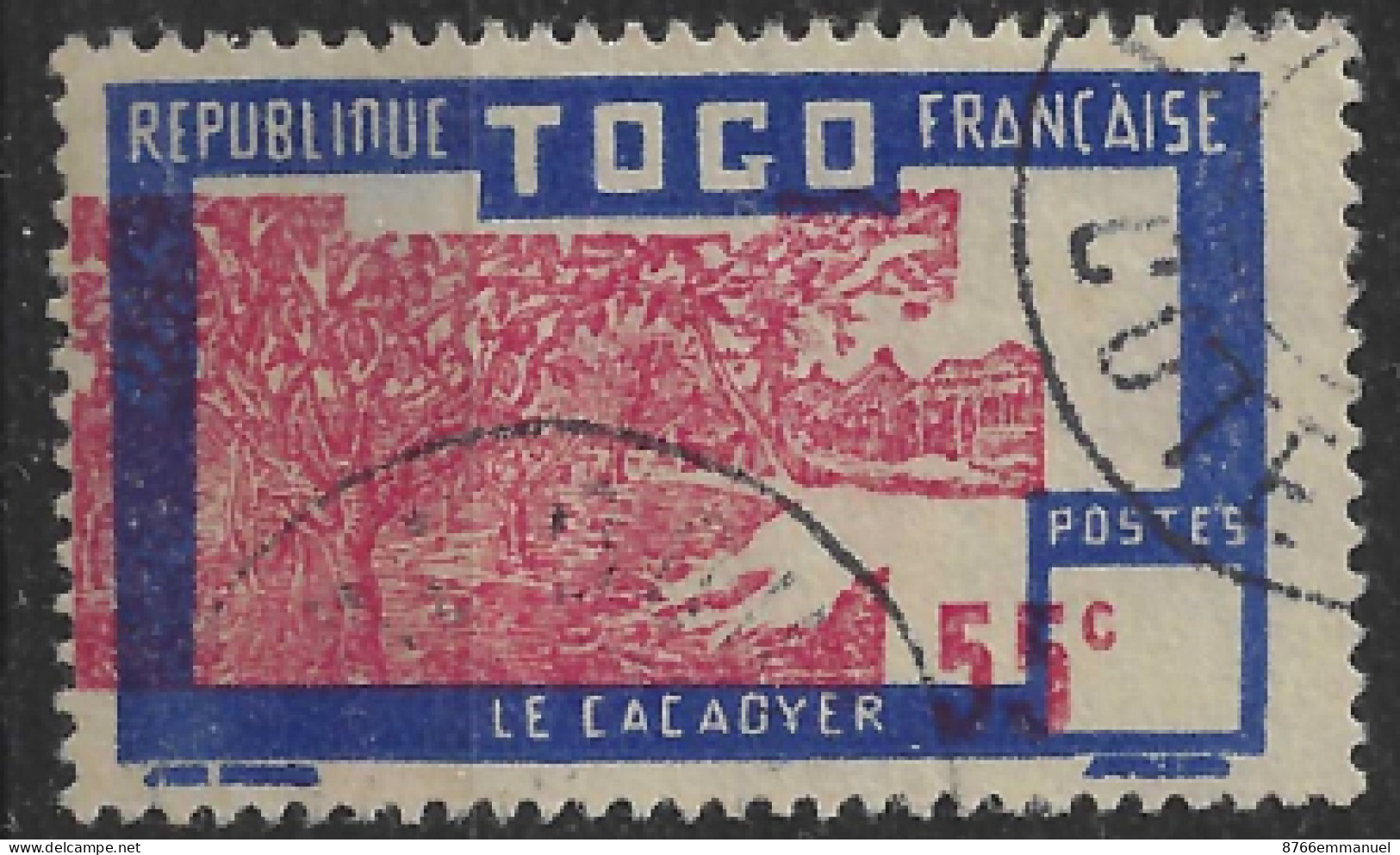 TOGO N°154 Variété Centre Et Valeur Fortement Déplacées - Oblitérés