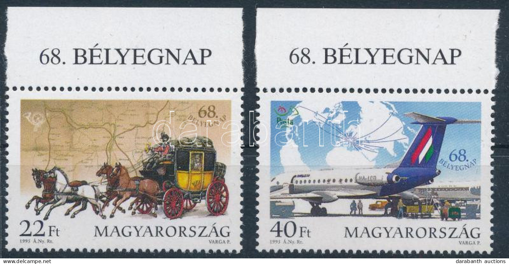 ** 1995 Bélyegnap (68.) Sor ívszéli Felirattal - Other & Unclassified