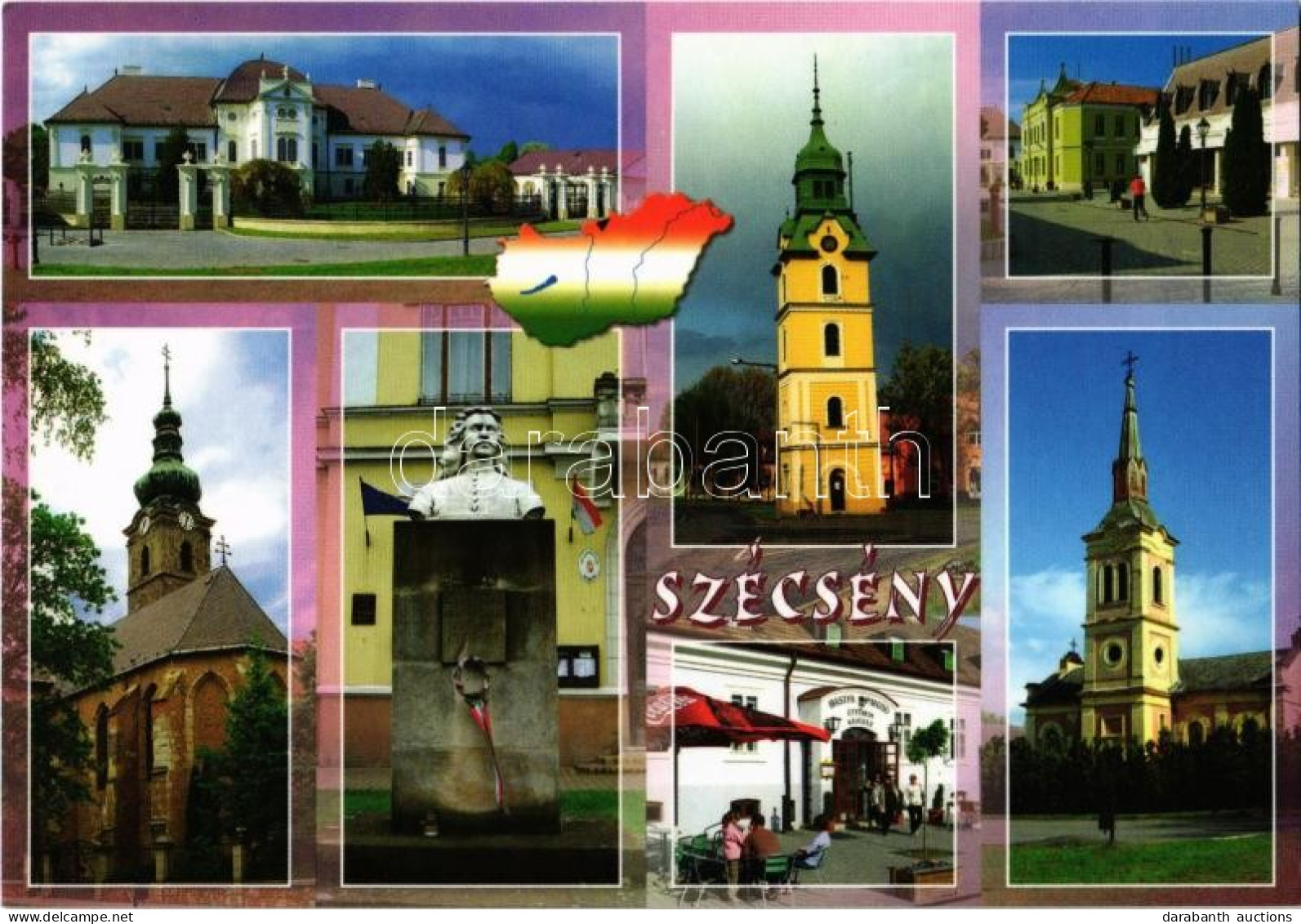 2009 Szécsény Képeslap Megszemélyesített Bélyeggel Bérmentesítve "1334-2009 675 éves Mezőváros Szécsény" Alkalmi Bélyegz - Autres & Non Classés