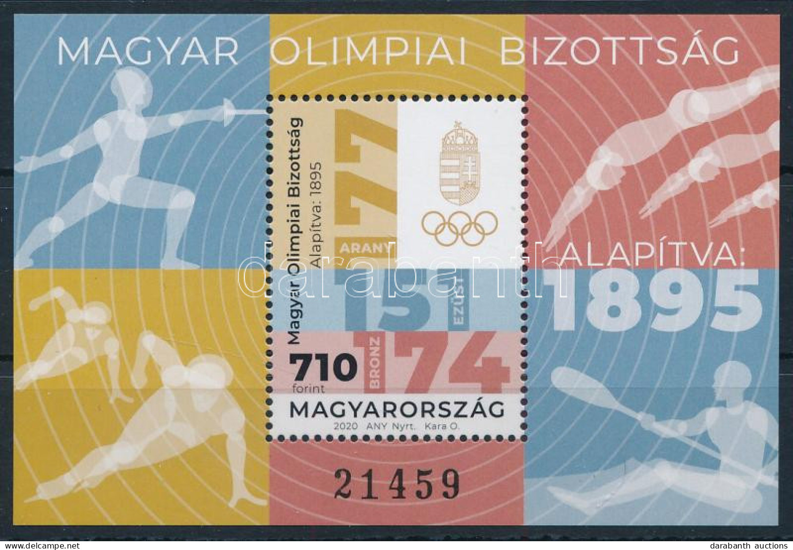 ** 2020 125 éves A Magyar Olimpiai Bizottság Blokk - Otros & Sin Clasificación