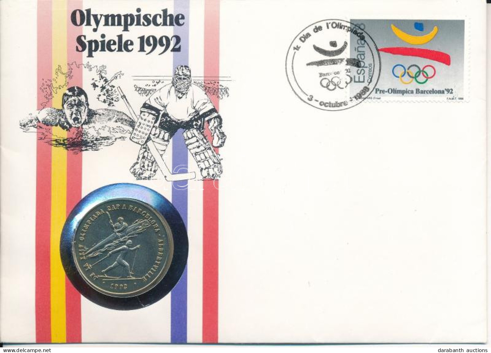 Andorra 1987. 2D Cu-Ni "XXIV. Nyári Olimpia Barcelona és XVI. Téli Olimpia Albertville 1992" Forgalomba Nem Került Emlék - Unclassified