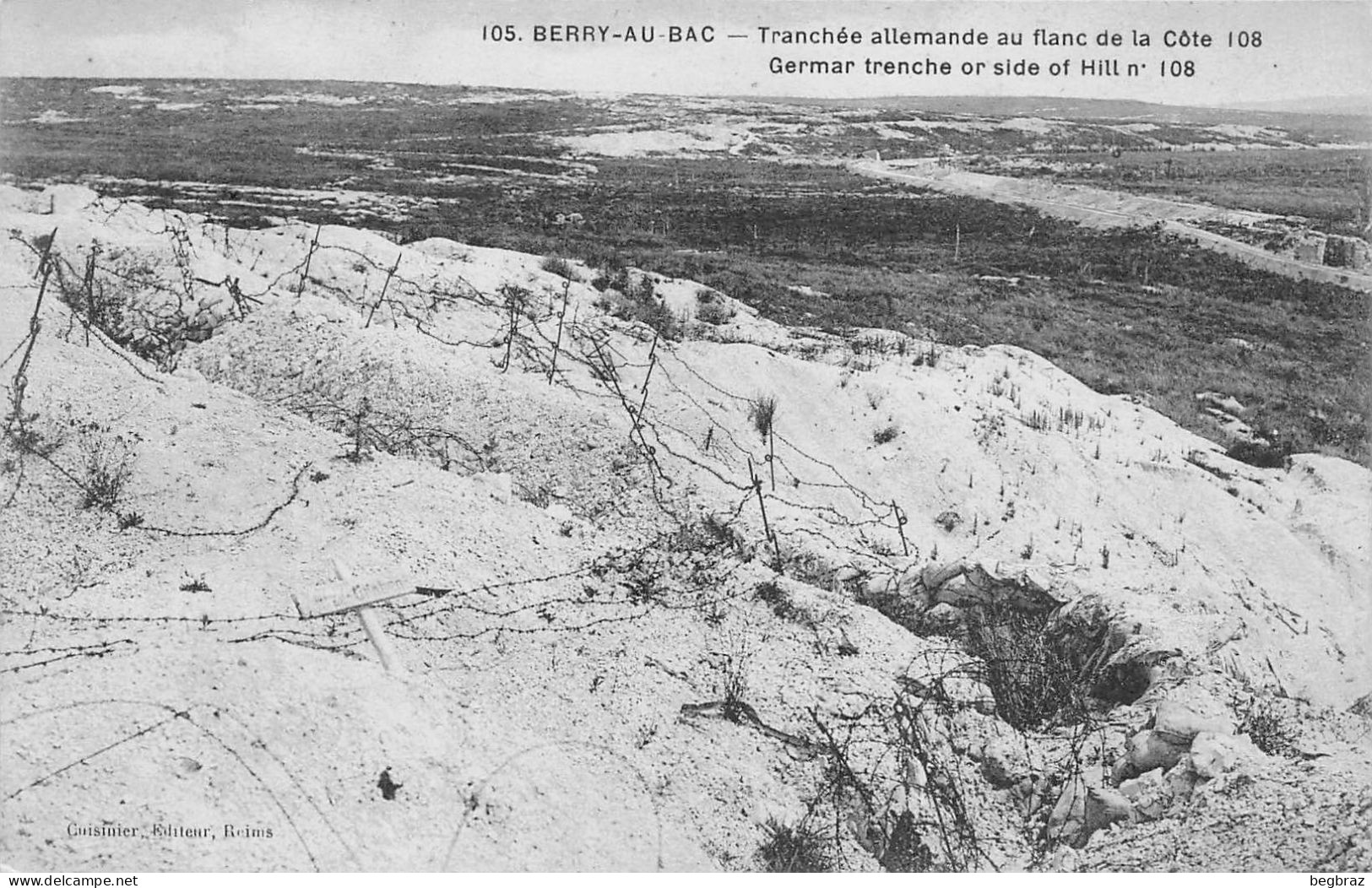 BERRY AU BAC   TRANCHEE ALLEMANDE   COTE 108   WW1   GUERRE - Autres & Non Classés