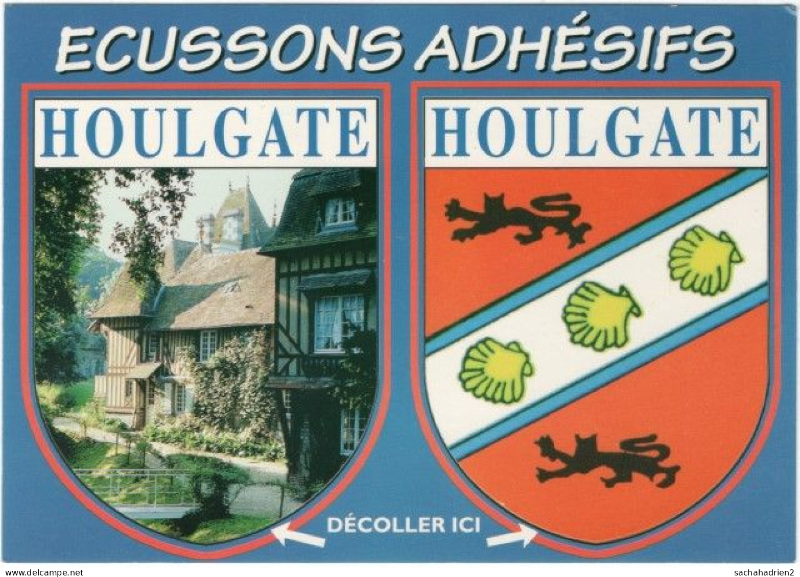 14. Gf. HOULGATE. Ecussons Adhésifs. 3701 - Houlgate