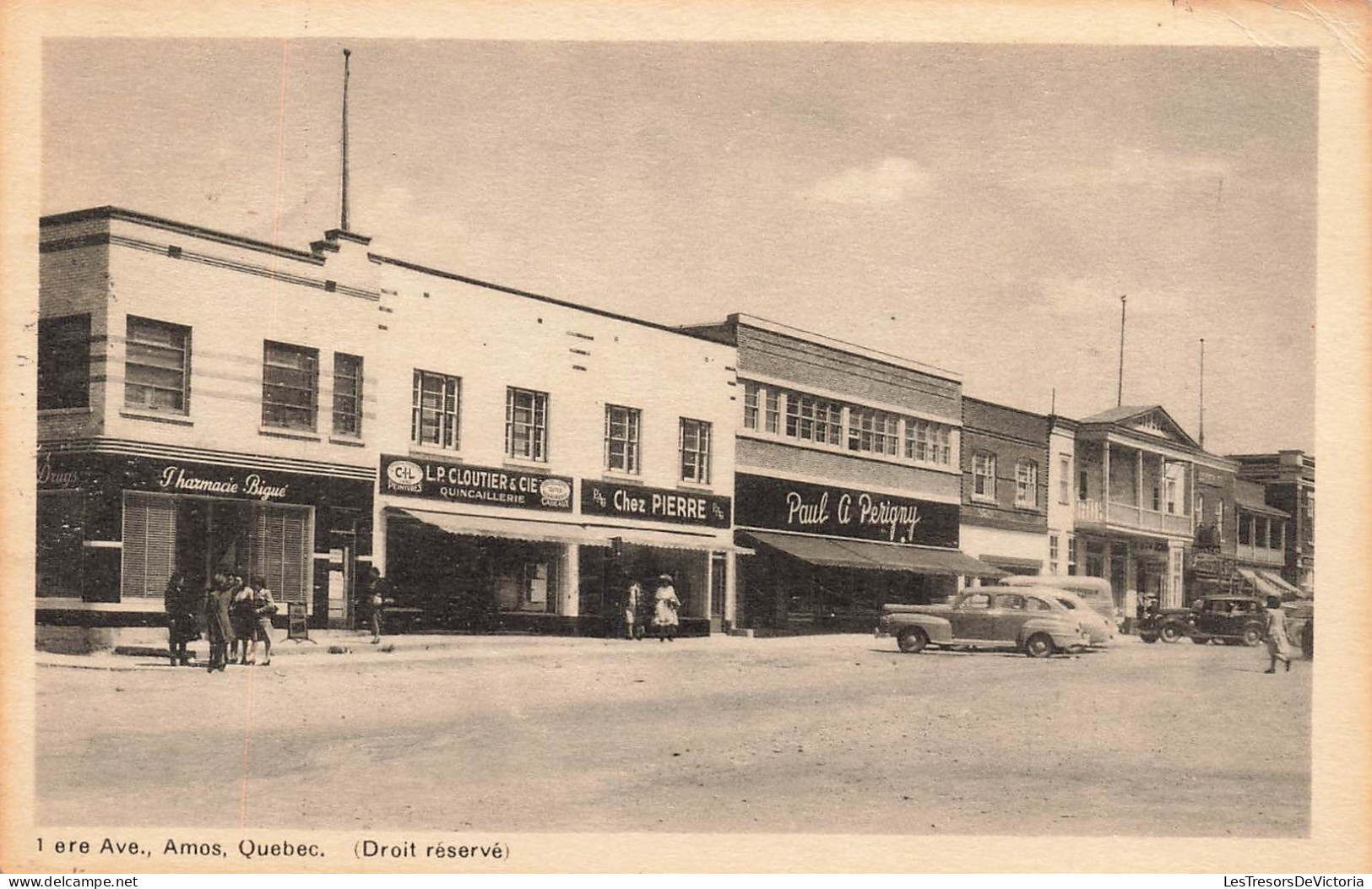 CANADA - Quebec - 1ère Avenue Amos - Animé - Carte Postale Ancienne - Autres & Non Classés