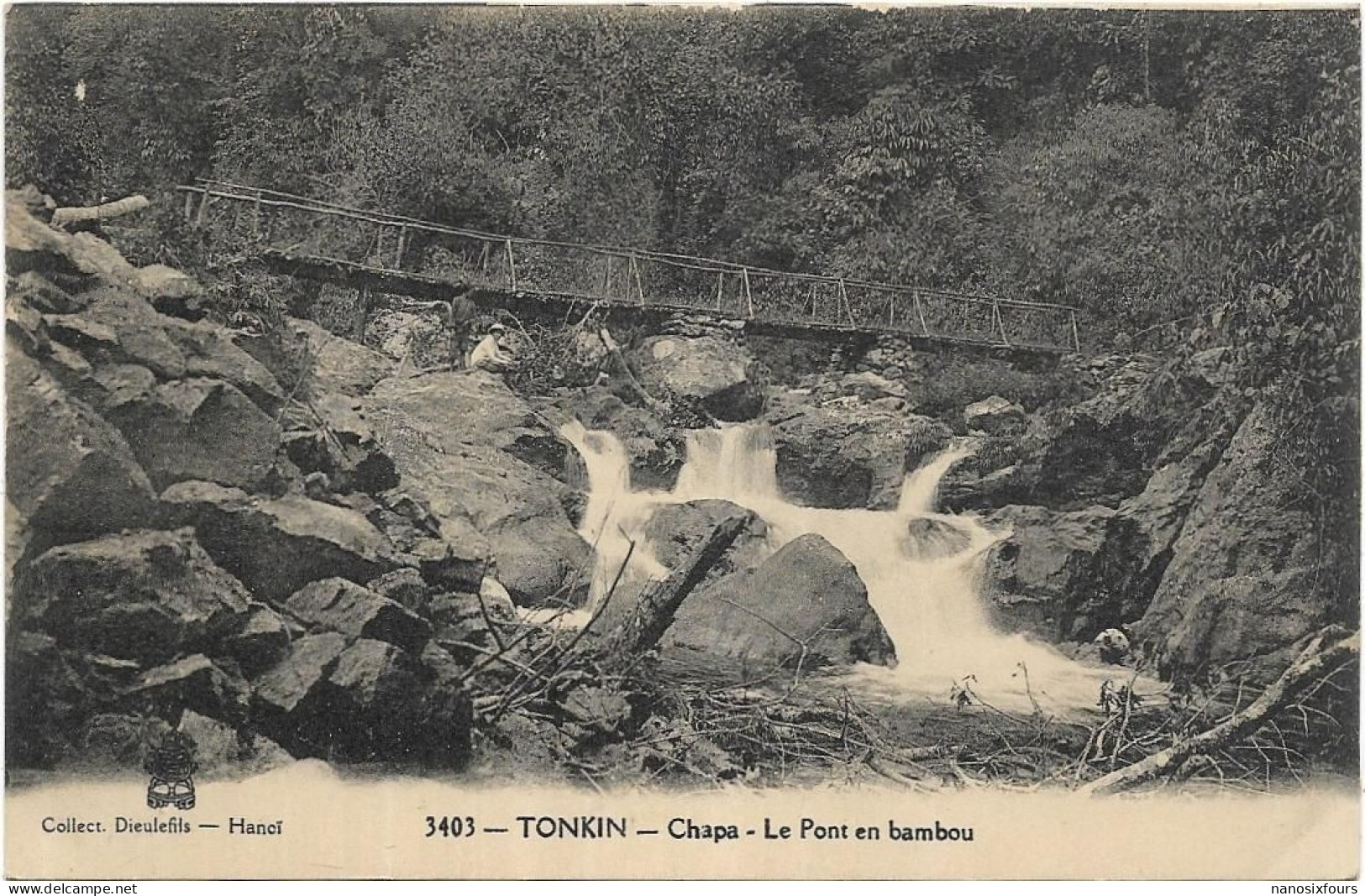 VIET NAM.   TONKIN  CHAPA LE PONT DE BAMBOU - Viêt-Nam