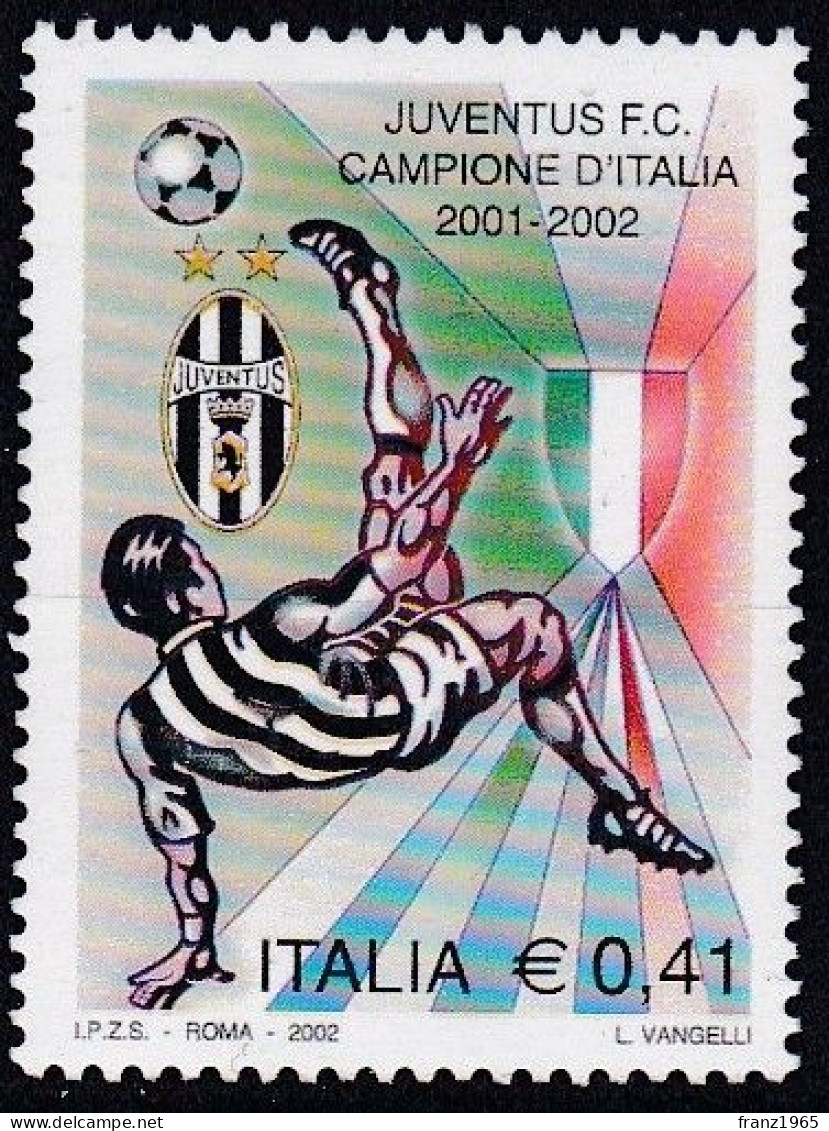 Juventus, National Football Champion, 2001-2002 - 2002 - 2001-10: Mint/hinged