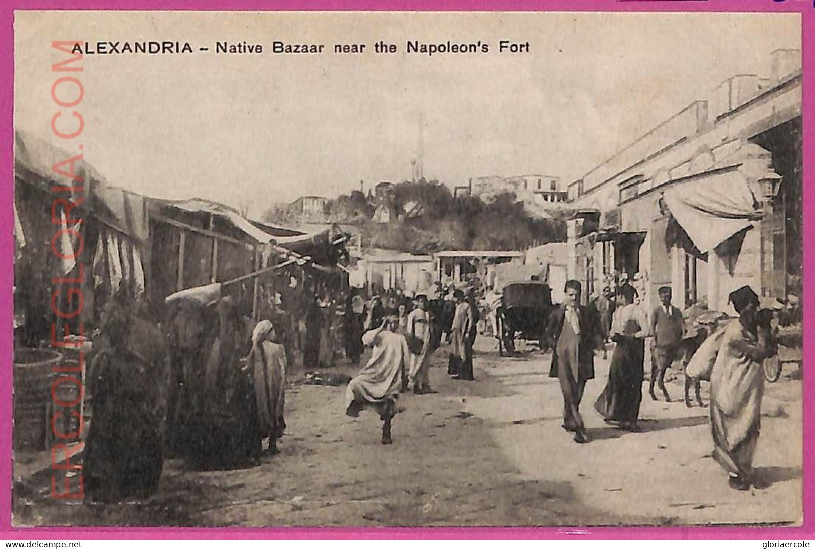 Ag2825 - EGYPT - VINTAGE POSTCARD - Alexandrie, Native Bazaar - Alexandrië