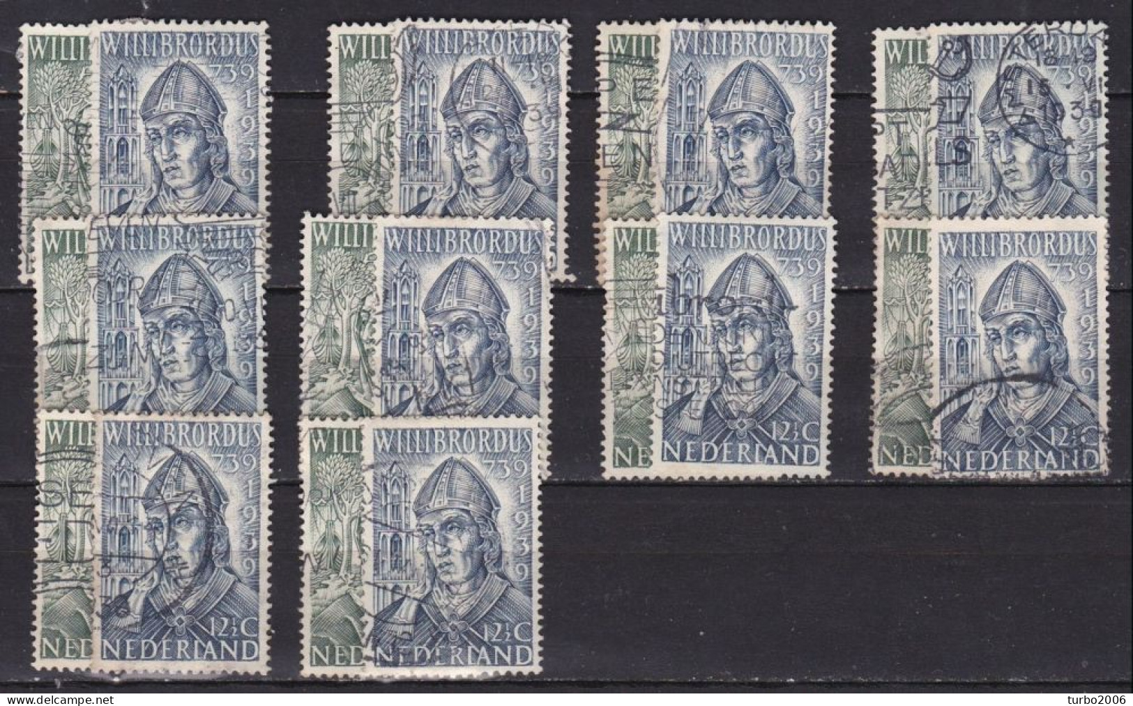 1939 Willibrordus Gestempelde Serie NVPH 323 / 324 10 Series - Used Stamps