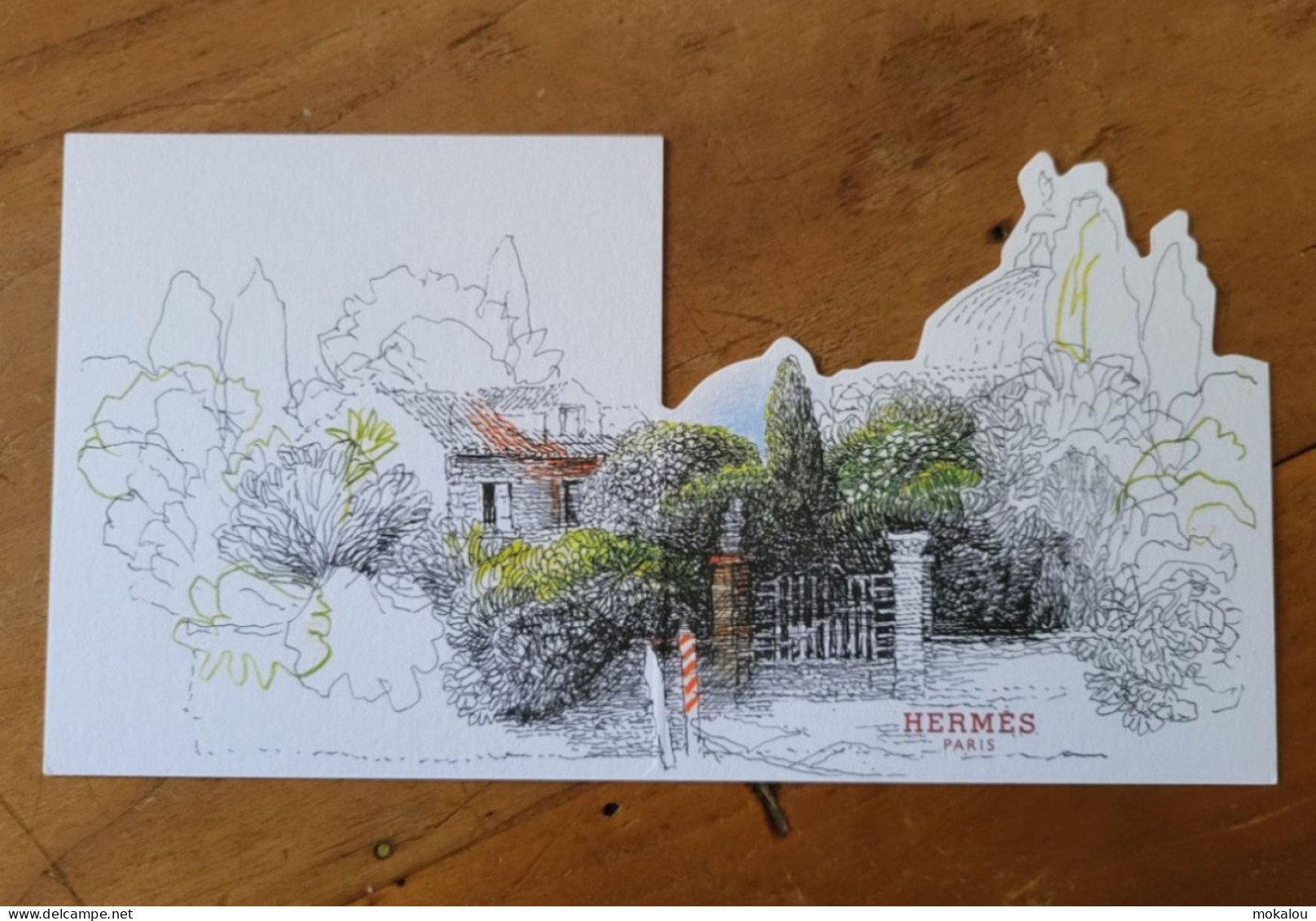 Carte Hermes Un Jardin Sur La Lagune - Modern (vanaf 1961)