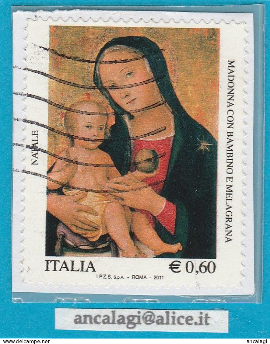 USATI ITALIA 2011 - Ref.1206 "NATALE" 1 Val. - - 2011-20: Usati