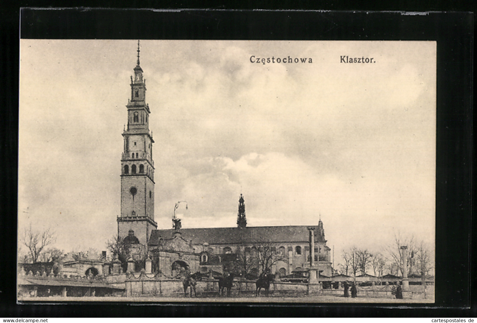 AK Tschenstochau-Czestochowa, Klasztor, Blick Zur Kirche  - Polonia