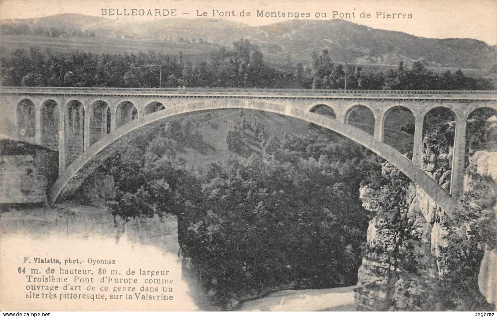 BELLEGARDE    ENVIRONS   PONT DE MONTANGES - Bellegarde-sur-Valserine