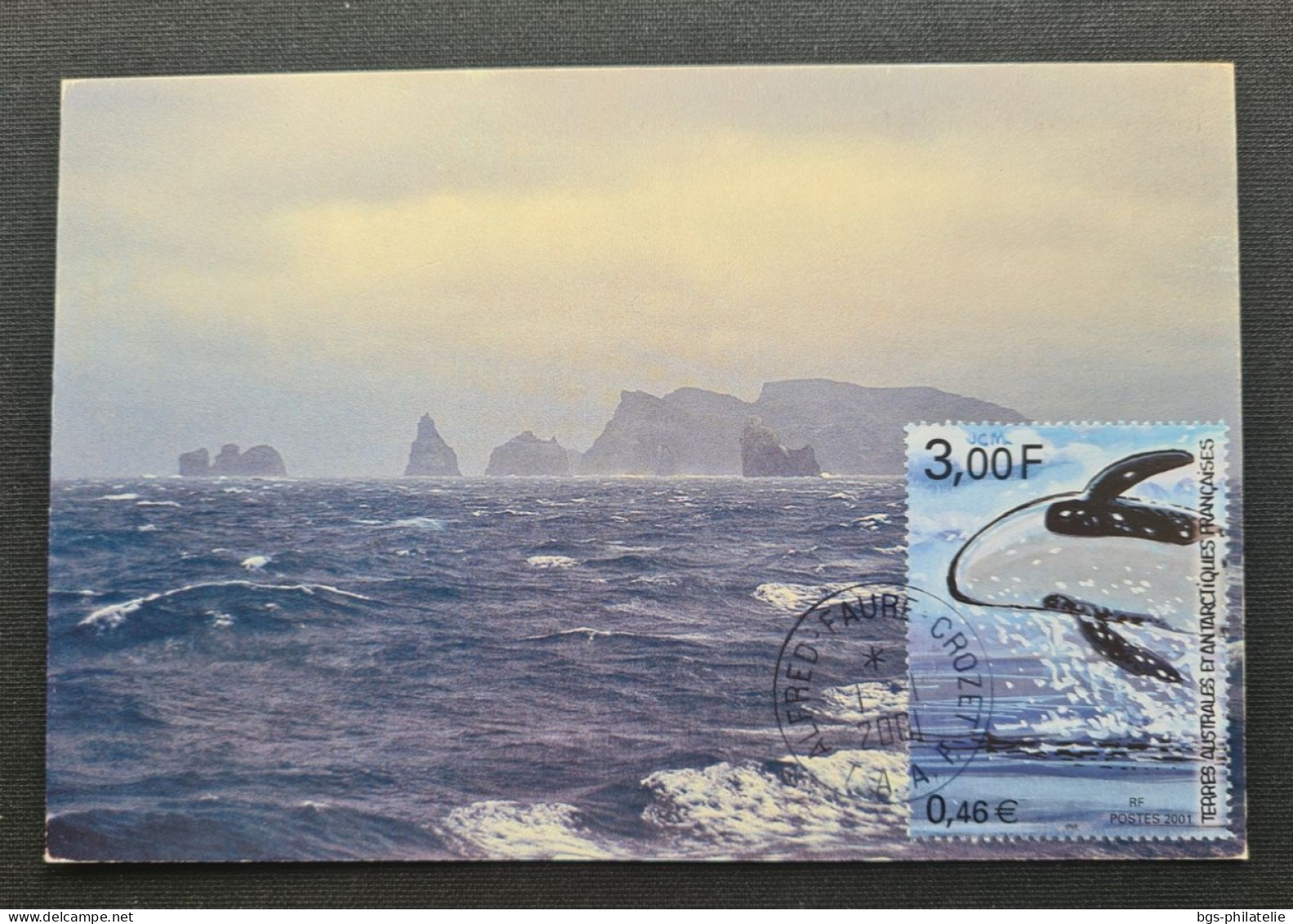 TAAF, Timbre  Du BF N°5 Oblitéré De CROZET  Le 1/1/2001. - Storia Postale