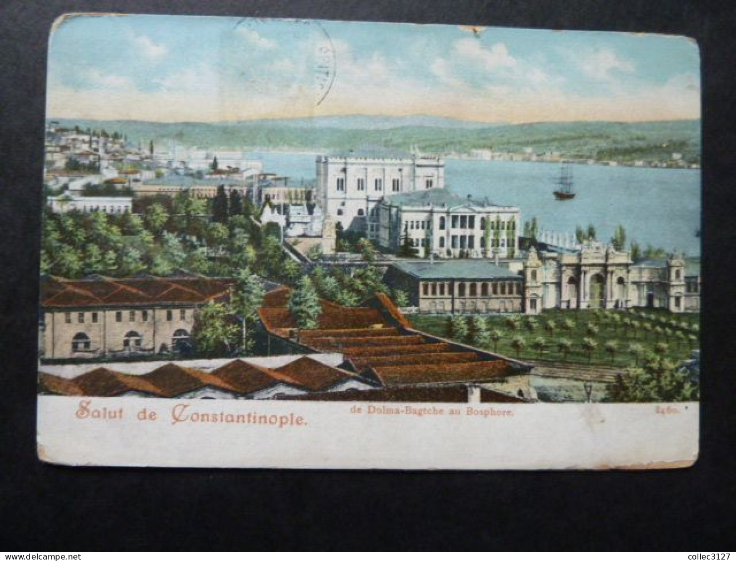 T2 - Salut De Constantinople - De Dolma-Bagtche Au Bosphore - 1904 - Cachet Poste-Française Galata - Turkey