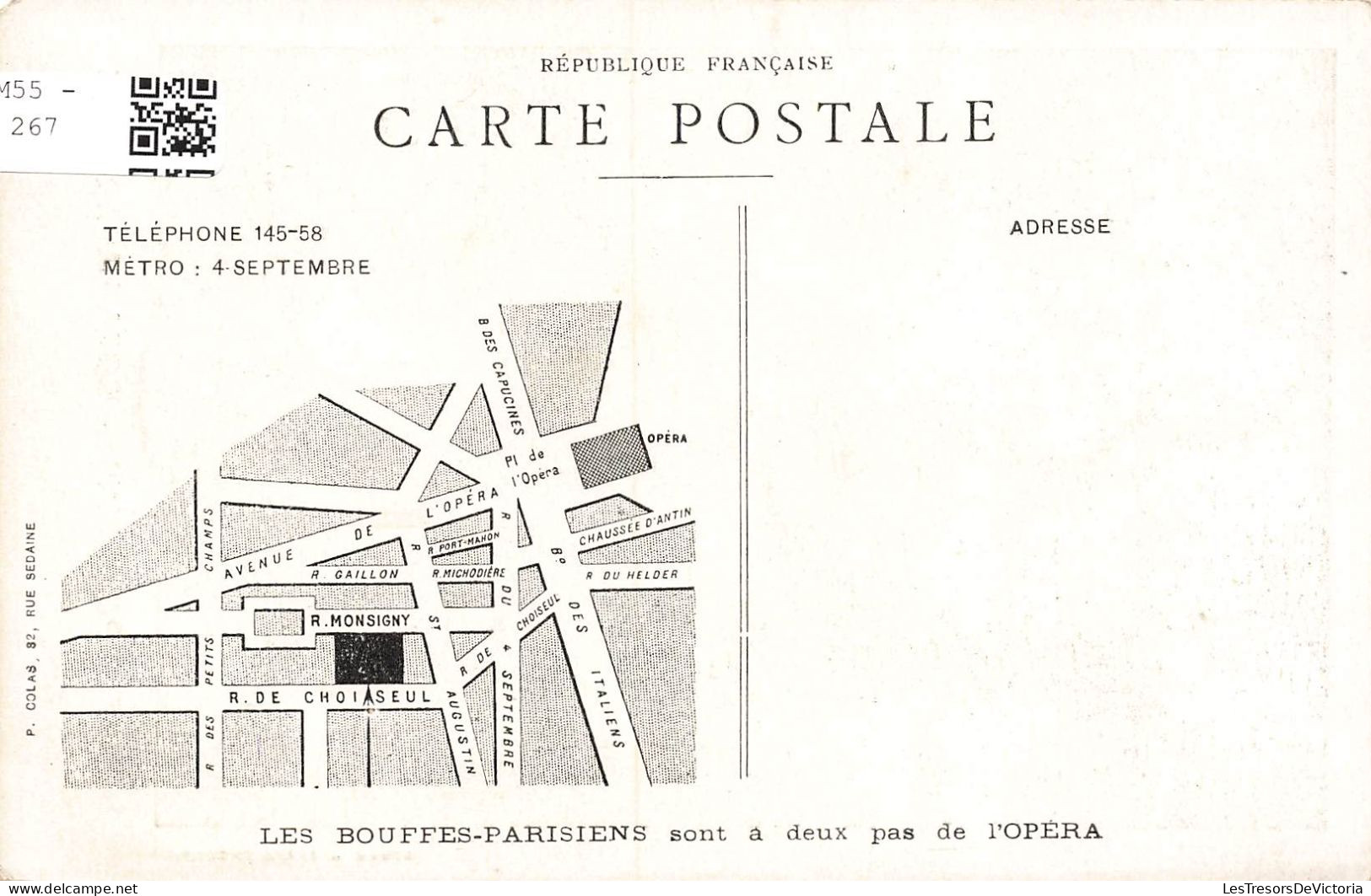 CELEBRITES - Cora Lparcerie - Bouffes Parisiens - Animé - Carte Postale Ancienne - Berühmt Frauen