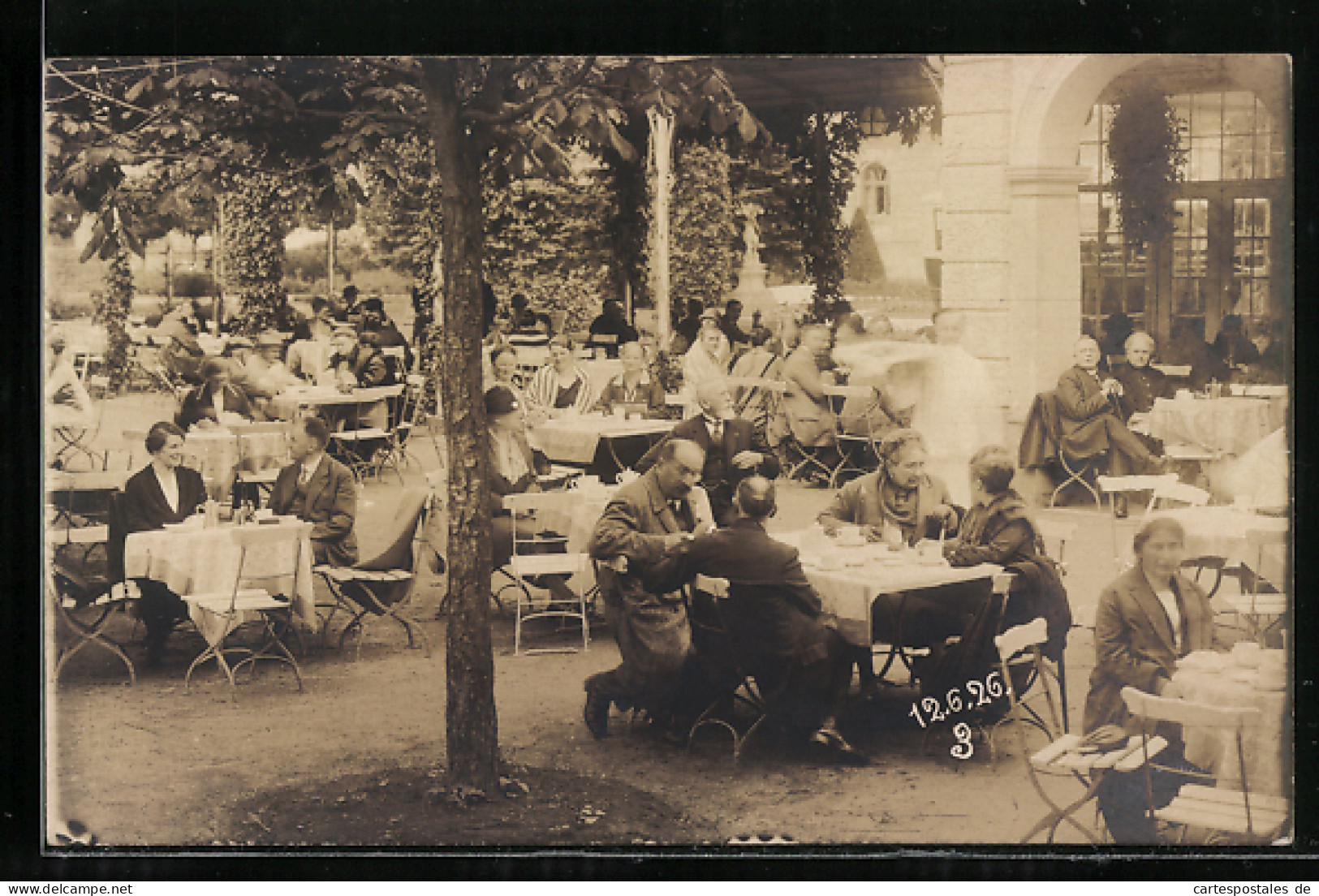 Foto-AK Bad Brückenau, Am Kurhaus-Cafe 1926  - Other & Unclassified