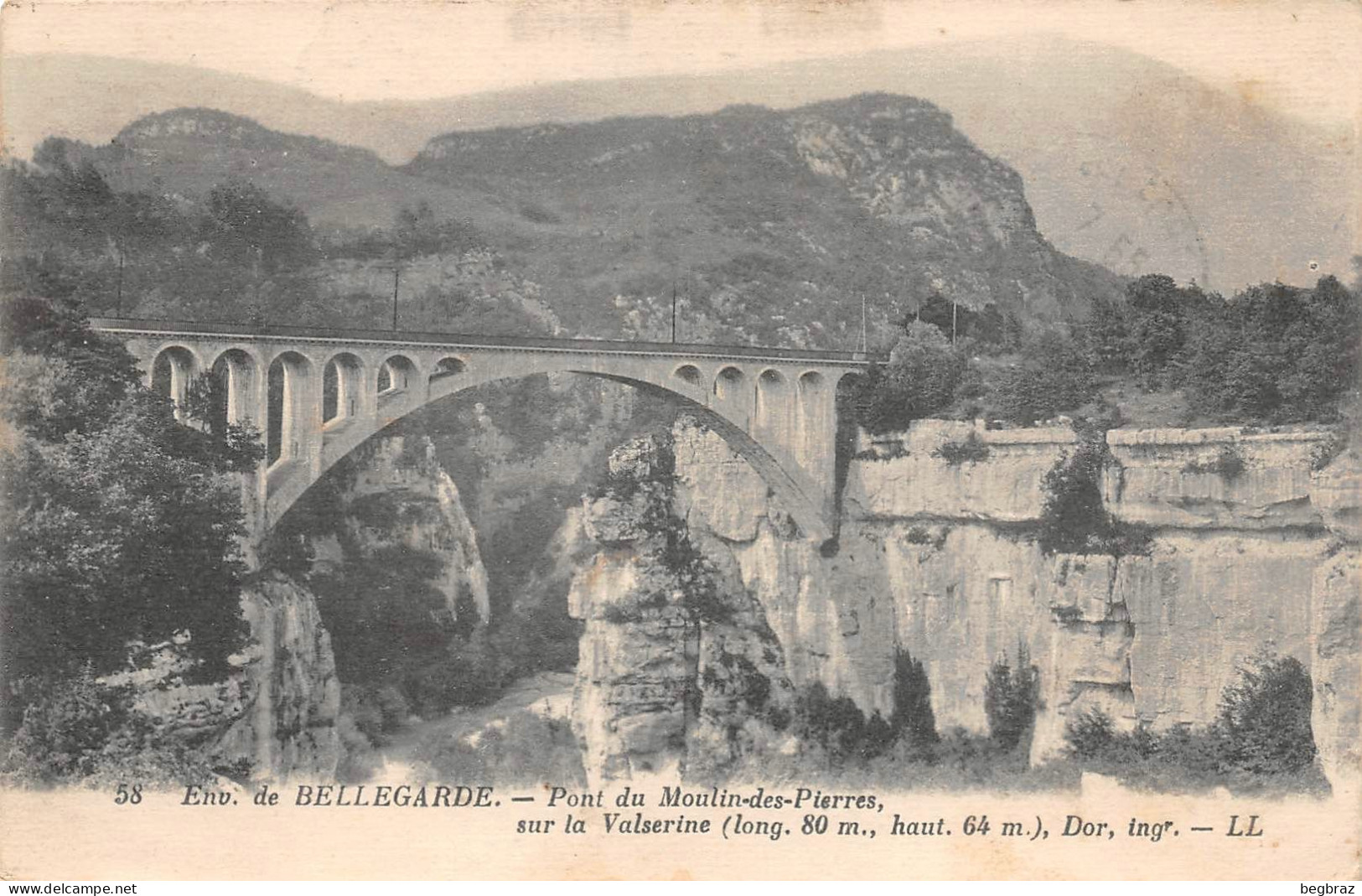 BELLEGARDE    ENVIRONS   PONT DU MOULIN DES PIERRES - Bellegarde-sur-Valserine