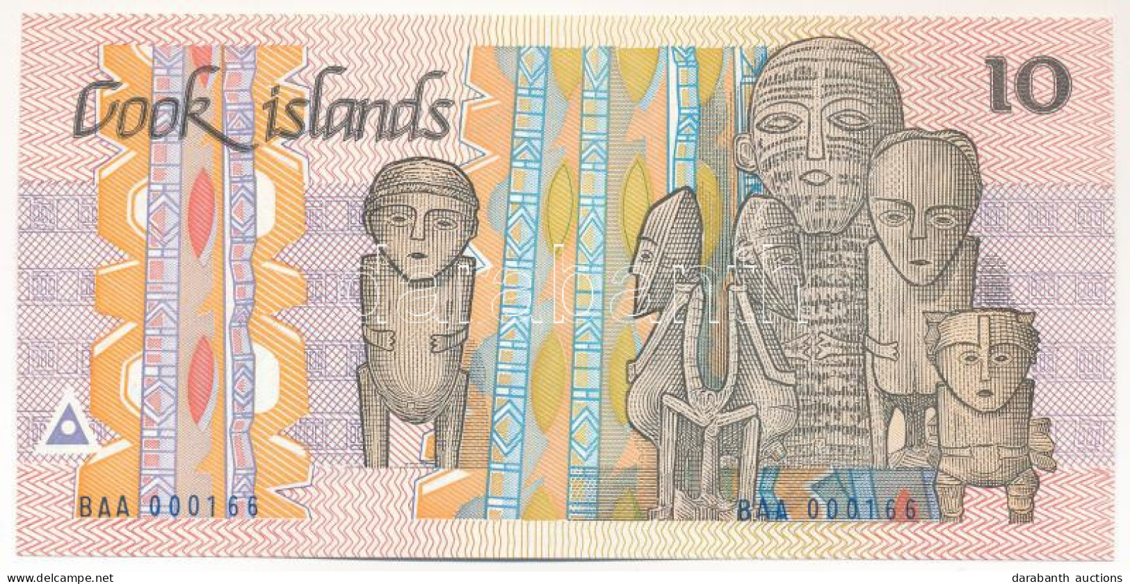 Cook-szigetek 1987. 10$ T:UNC  Cook Islands 1987. 10 Dollars C:UNC Krause P#4 - Ohne Zuordnung