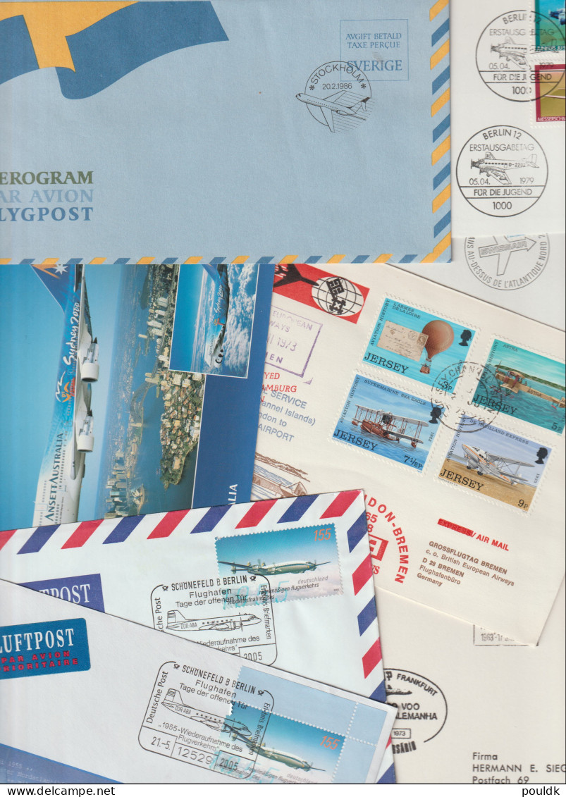 50 Covers With Airlines Theme, Anything Can Be Here. Postal Weight Approx 270 Gramms. Please Read Sales Con - Airplanes