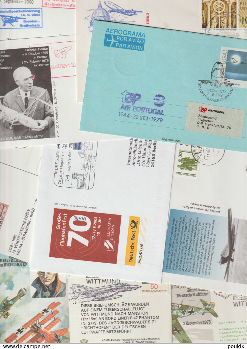 50 Covers With Airlines Theme, Anything Can Be Here. Postal Weight Approx 270 Gramms. Please Read Sales Con - Vliegtuigen