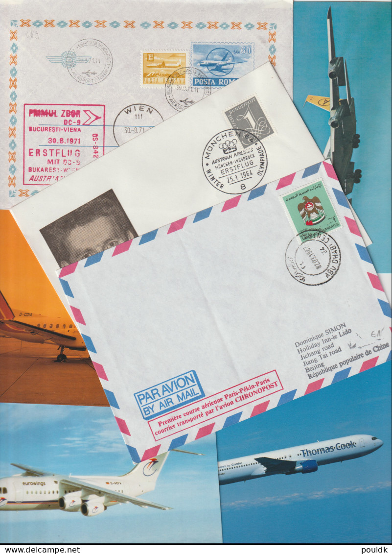 50 Covers With Airlines Theme, Anything Can Be Here. Postal Weight Approx 270 Gramms. Please Read Sales Con - Aerei