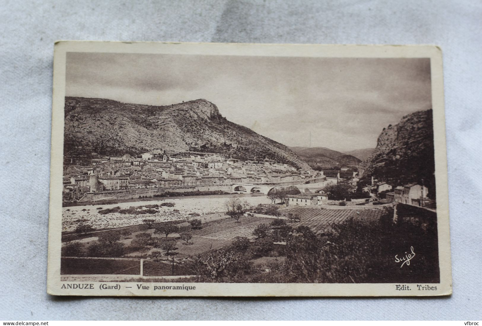 Cpa 1936, Anduze, Vue Panoramique, Gard 30 - Anduze